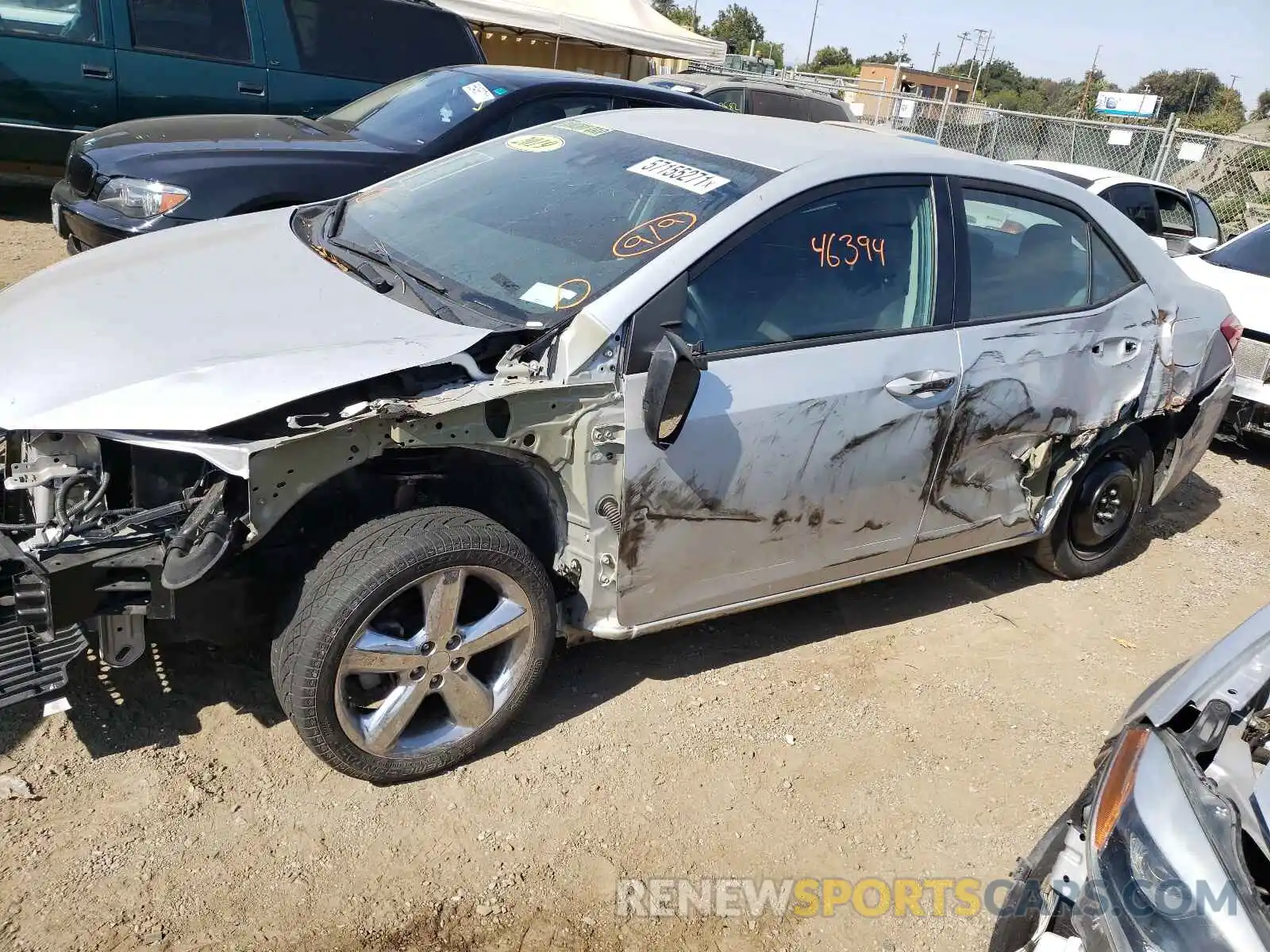 9 Photograph of a damaged car 5YFBURHE9KP929081 TOYOTA COROLLA 2019