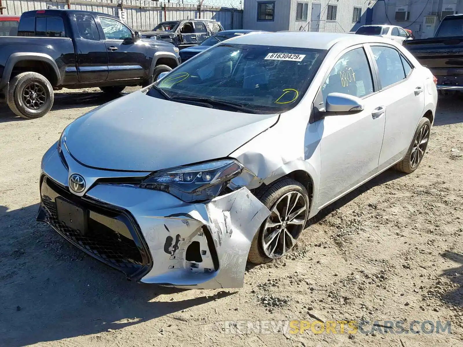 2 Photograph of a damaged car 5YFBURHE9KP929534 TOYOTA COROLLA 2019