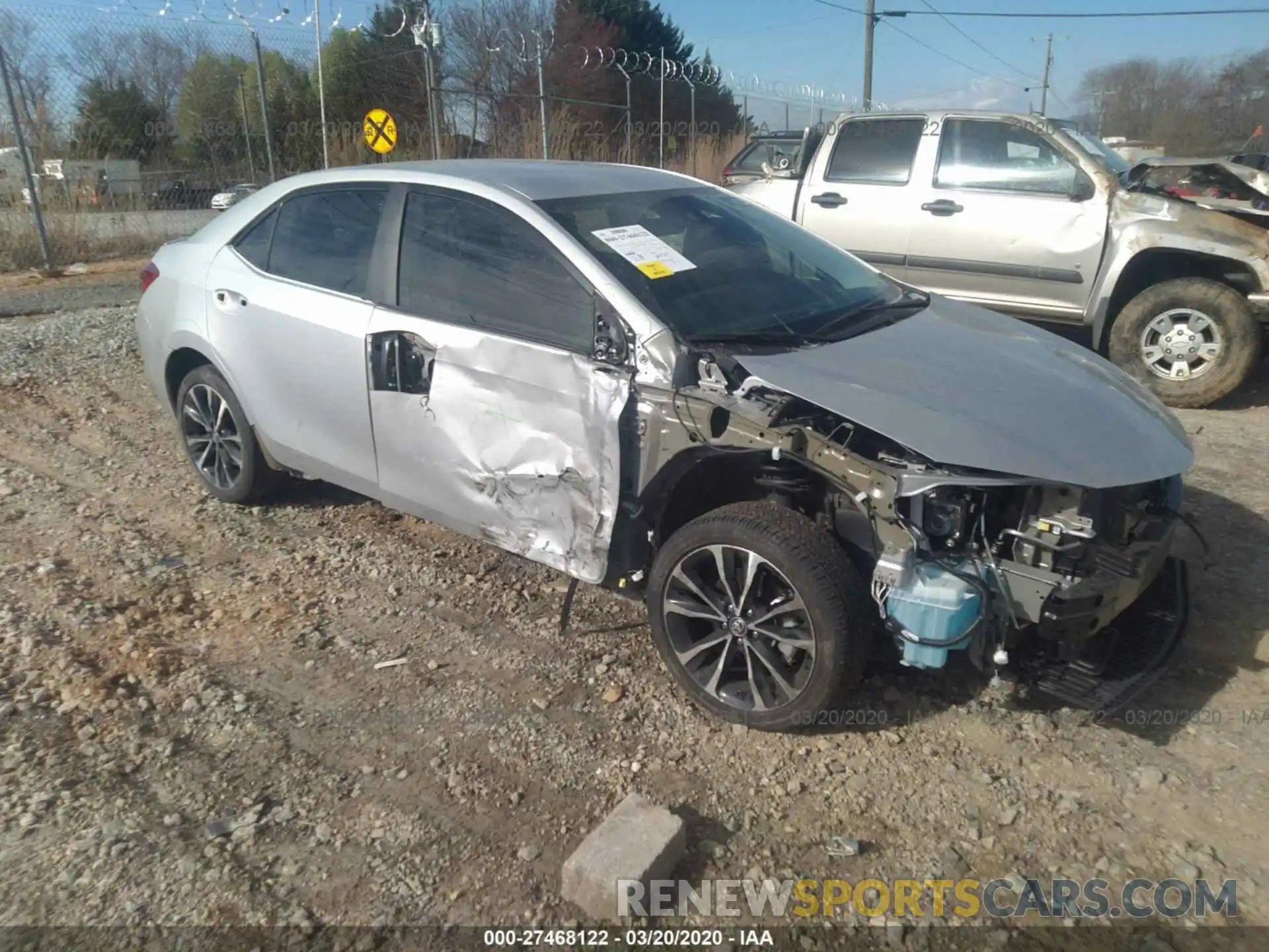 1 Photograph of a damaged car 5YFBURHE9KP929842 TOYOTA COROLLA 2019