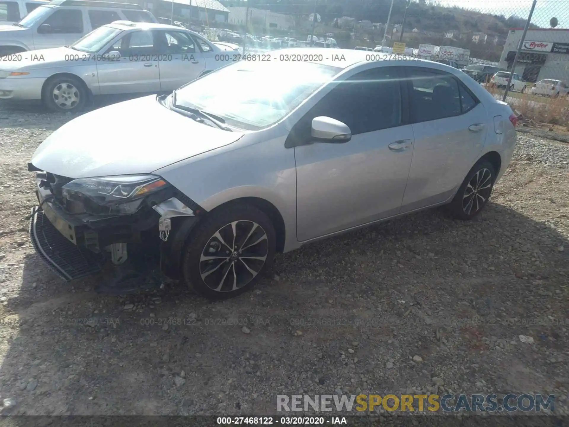 2 Photograph of a damaged car 5YFBURHE9KP929842 TOYOTA COROLLA 2019