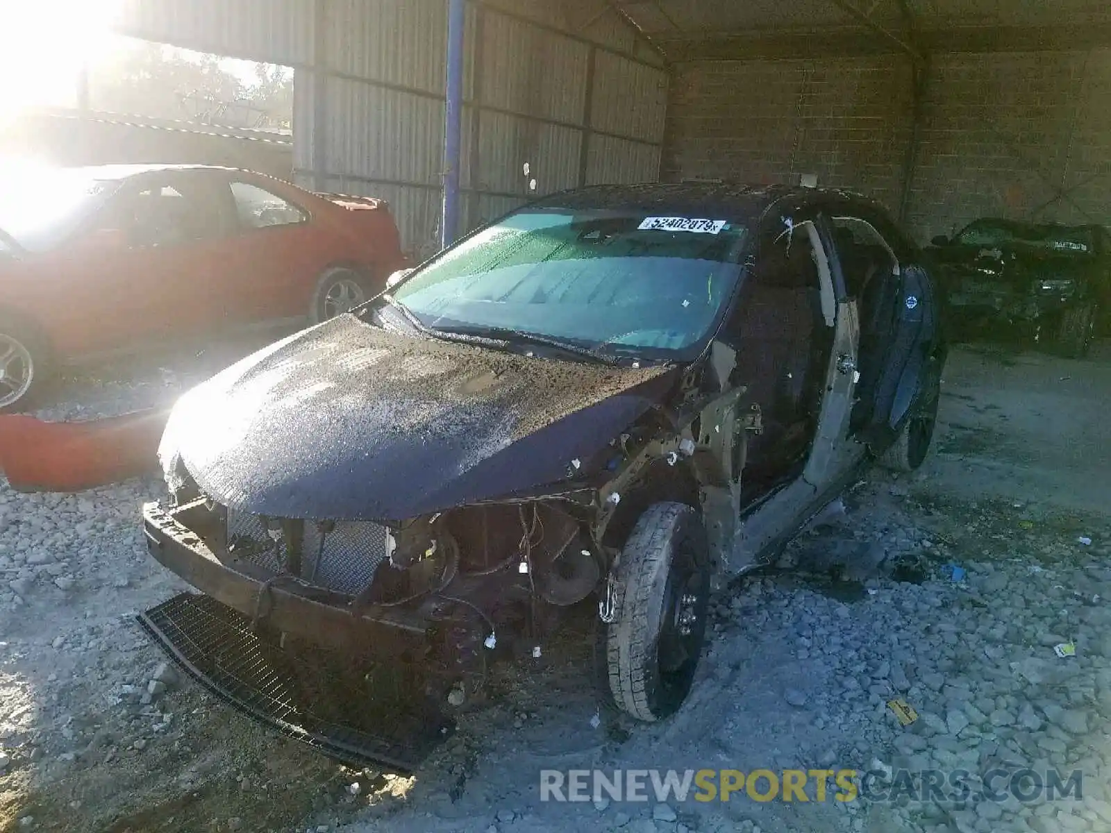 2 Photograph of a damaged car 5YFBURHE9KP929937 TOYOTA COROLLA 2019