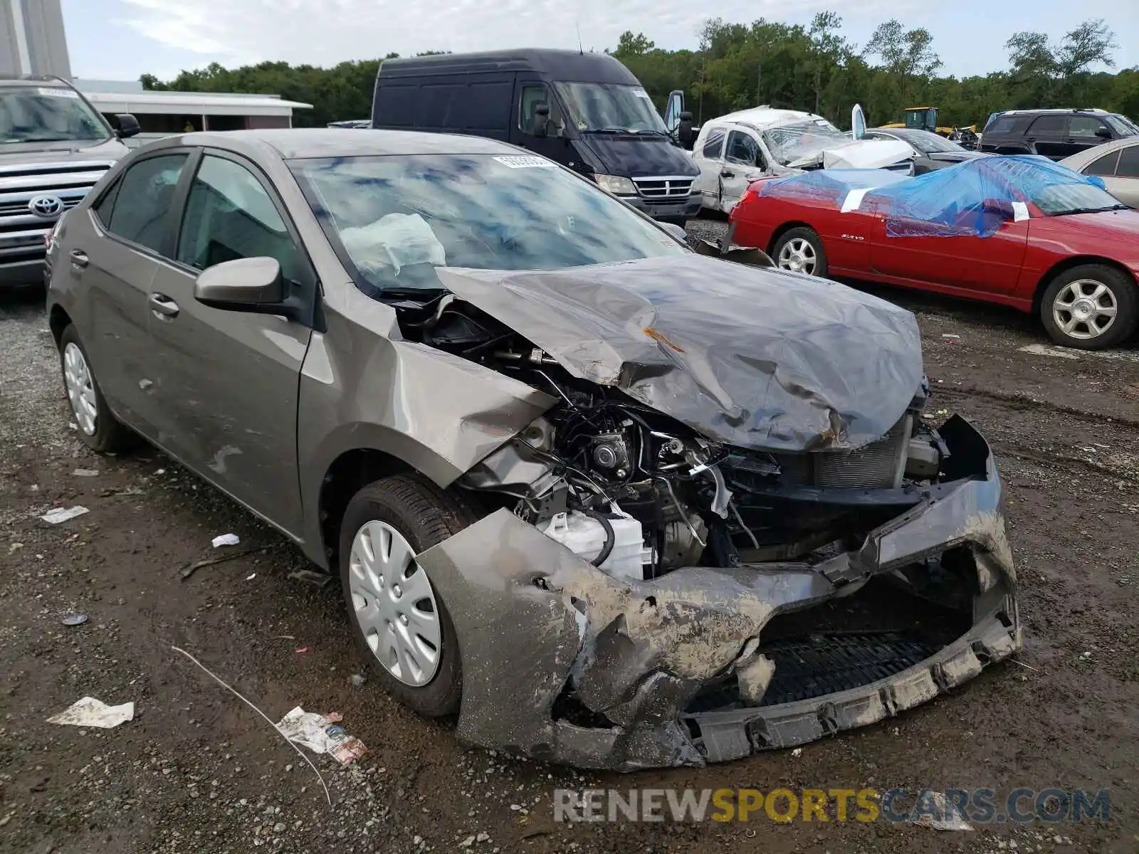 1 Photograph of a damaged car 5YFBURHE9KP930005 TOYOTA COROLLA 2019