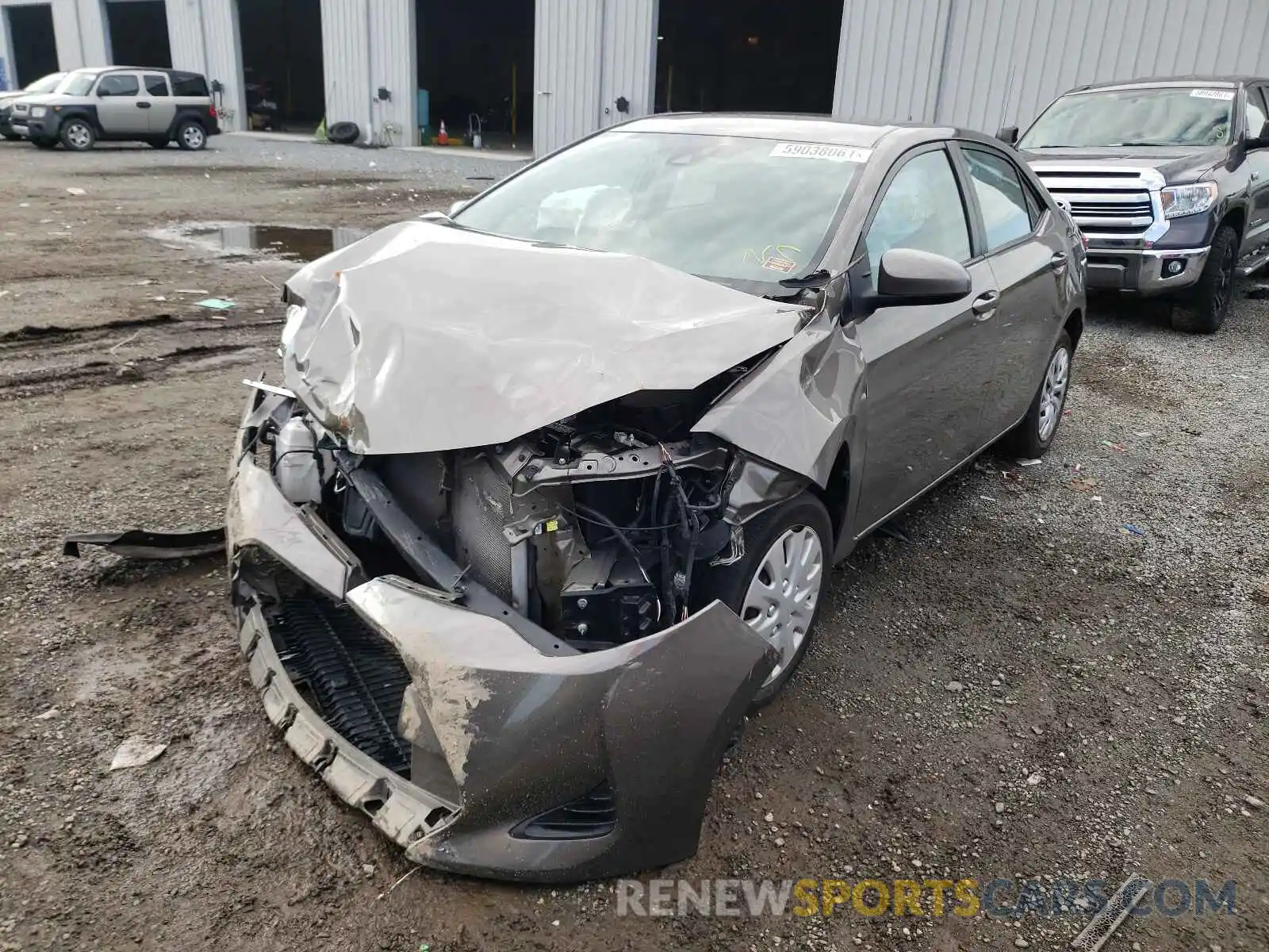 2 Photograph of a damaged car 5YFBURHE9KP930005 TOYOTA COROLLA 2019