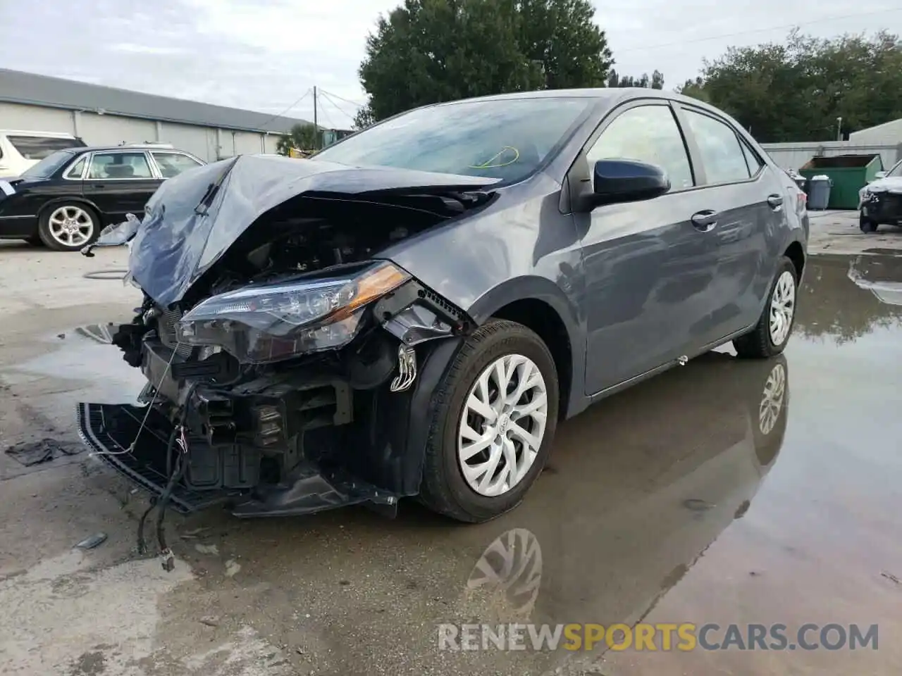 2 Photograph of a damaged car 5YFBURHE9KP930084 TOYOTA COROLLA 2019