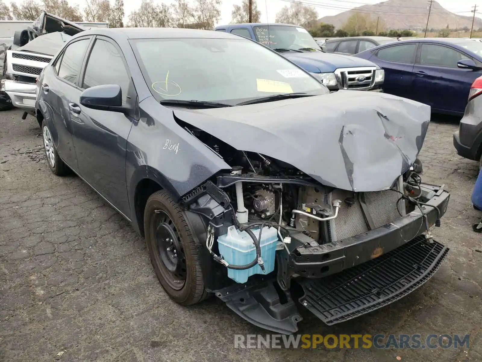 1 Photograph of a damaged car 5YFBURHE9KP930182 TOYOTA COROLLA 2019