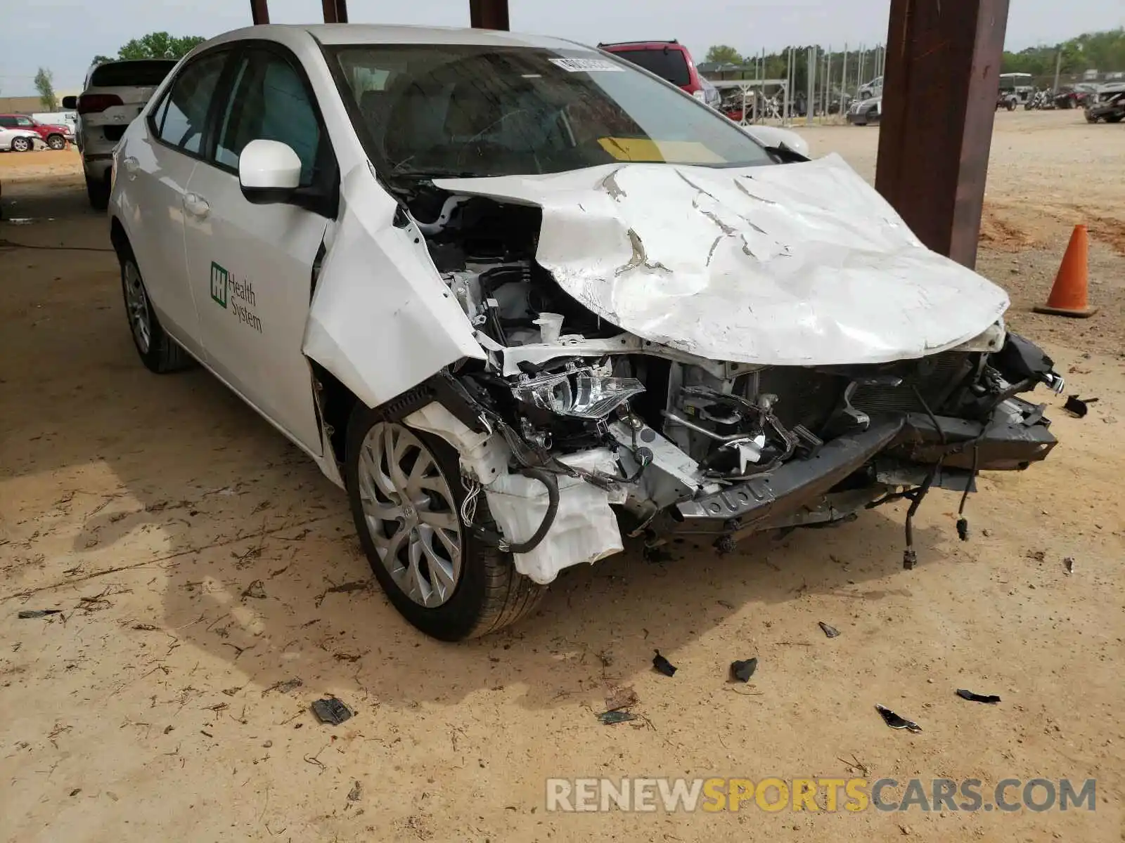 1 Photograph of a damaged car 5YFBURHE9KP930330 TOYOTA COROLLA 2019