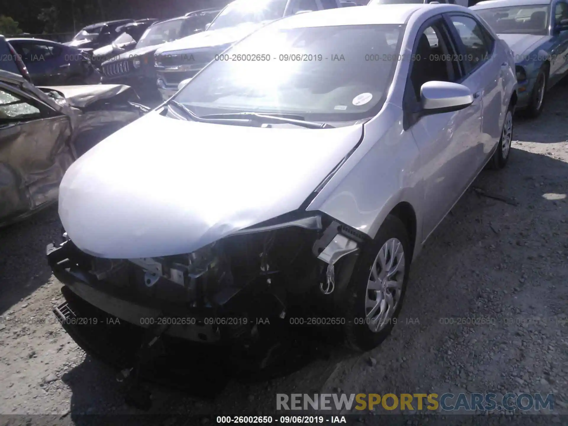 2 Photograph of a damaged car 5YFBURHE9KP930859 TOYOTA COROLLA 2019