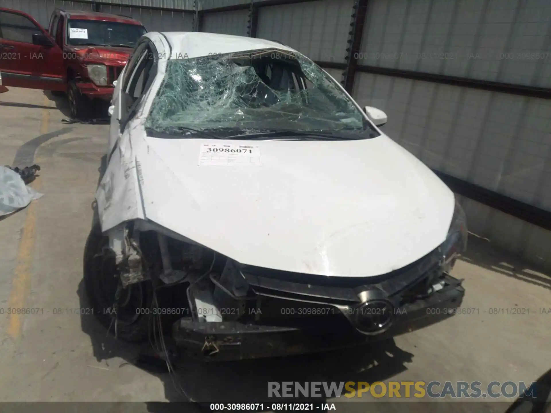 6 Photograph of a damaged car 5YFBURHE9KP931476 TOYOTA COROLLA 2019