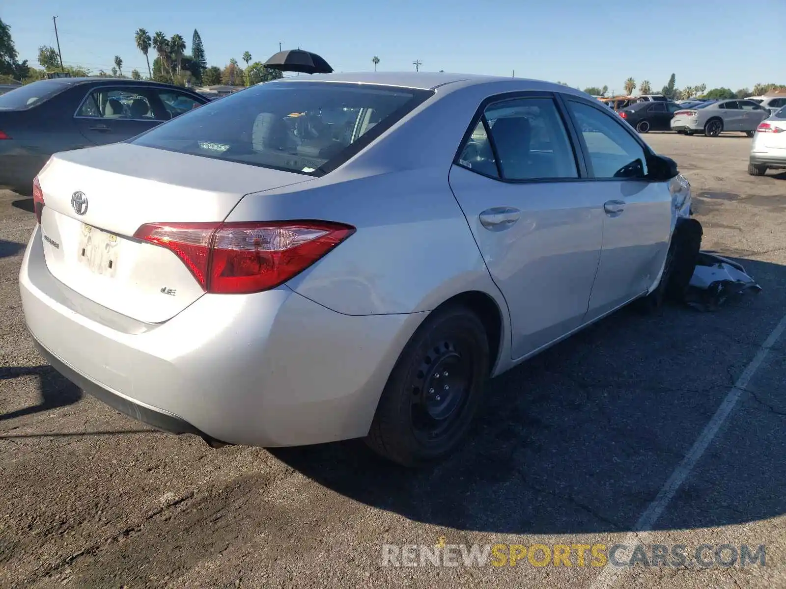 4 Photograph of a damaged car 5YFBURHE9KP931624 TOYOTA COROLLA 2019