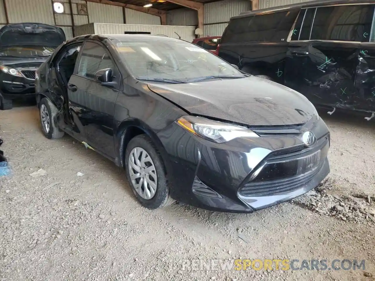 1 Photograph of a damaged car 5YFBURHE9KP931767 TOYOTA COROLLA 2019