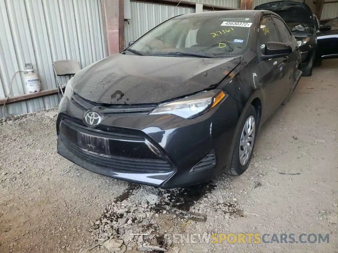 2 Photograph of a damaged car 5YFBURHE9KP931767 TOYOTA COROLLA 2019