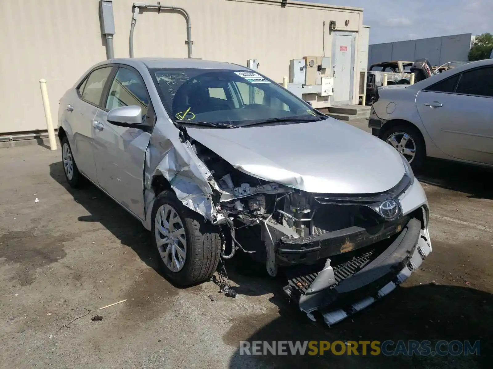 1 Photograph of a damaged car 5YFBURHE9KP932482 TOYOTA COROLLA 2019