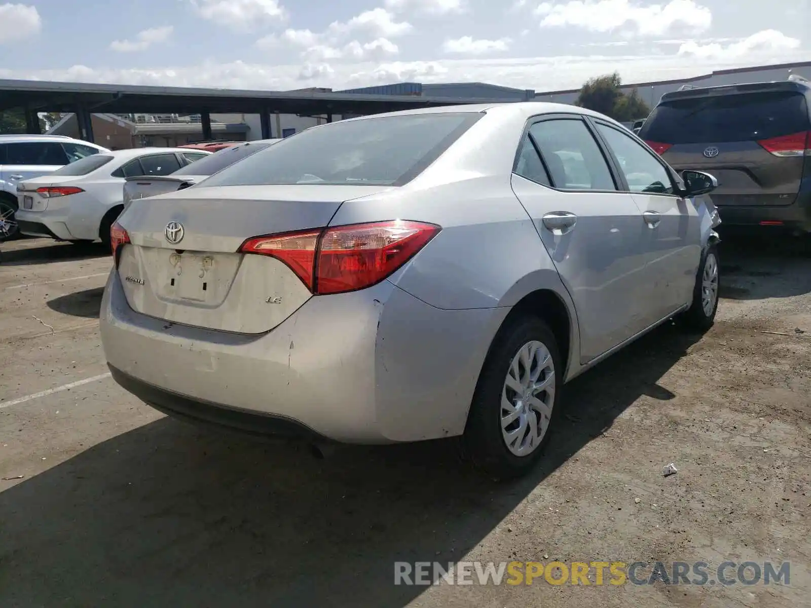 4 Photograph of a damaged car 5YFBURHE9KP932482 TOYOTA COROLLA 2019