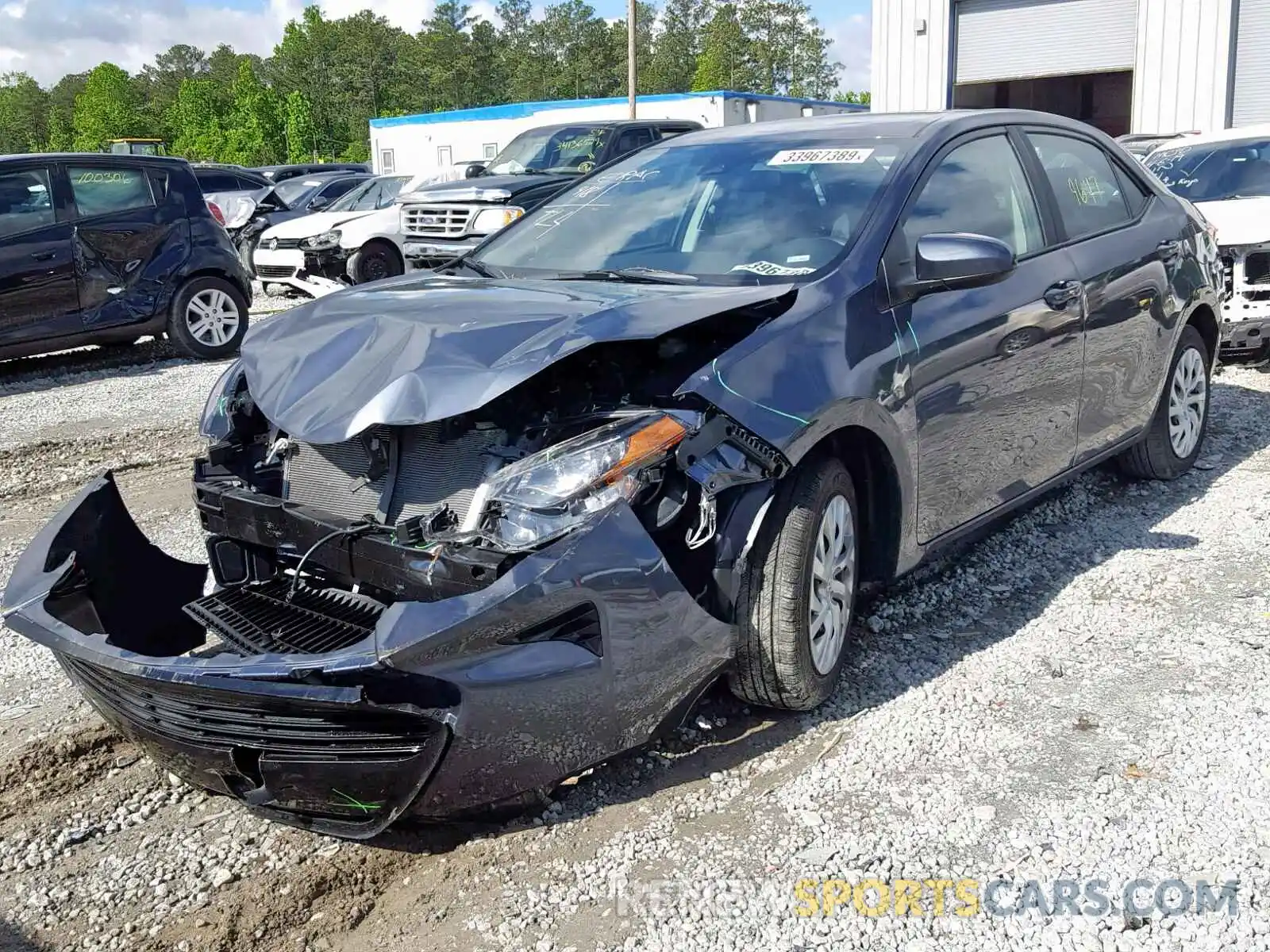 2 Photograph of a damaged car 5YFBURHE9KP932496 TOYOTA COROLLA 2019