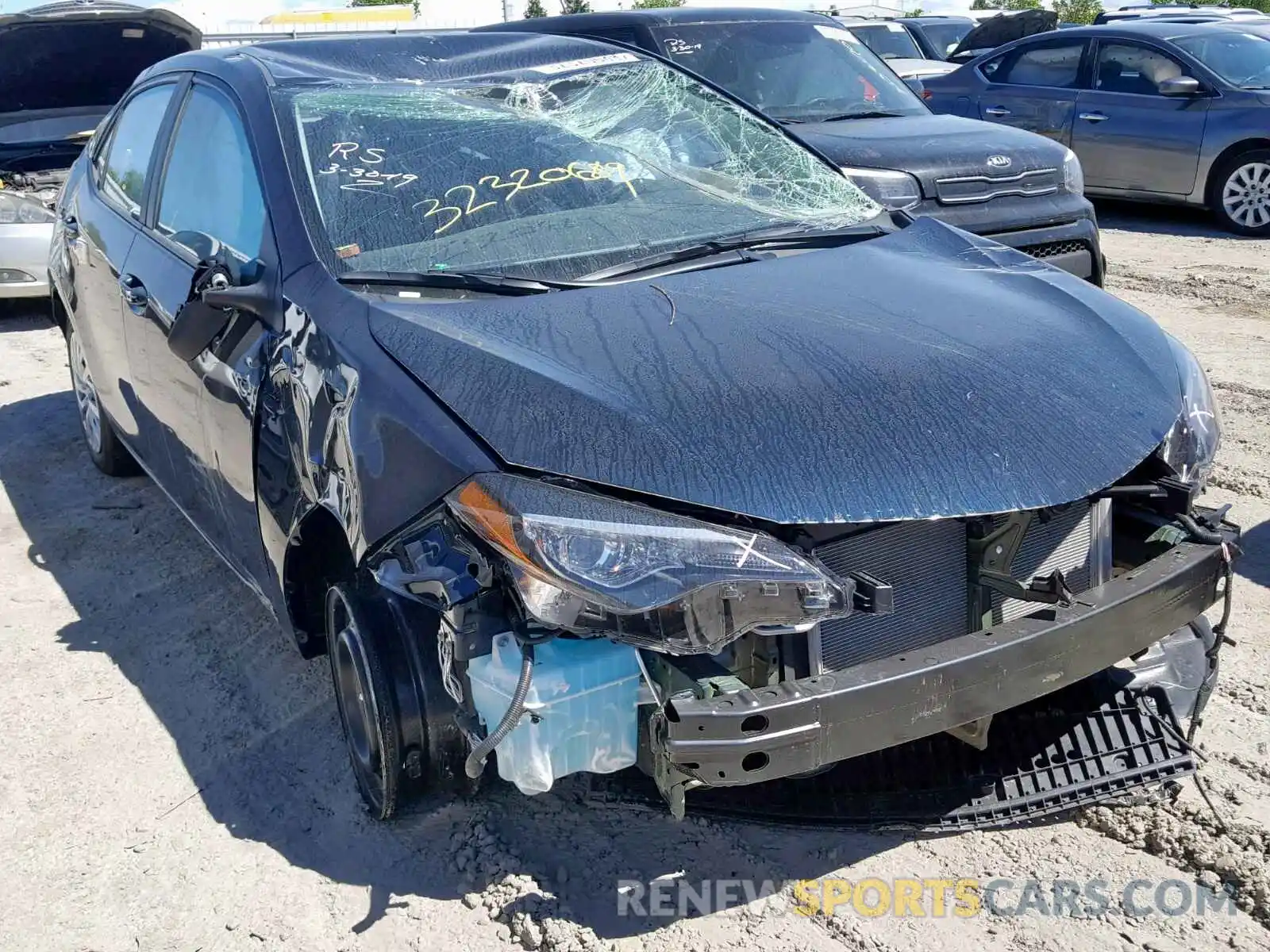 1 Photograph of a damaged car 5YFBURHE9KP932515 TOYOTA COROLLA 2019