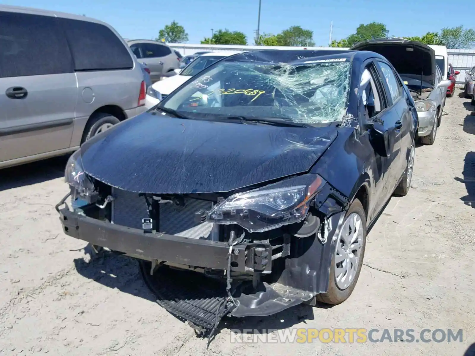 2 Photograph of a damaged car 5YFBURHE9KP932515 TOYOTA COROLLA 2019