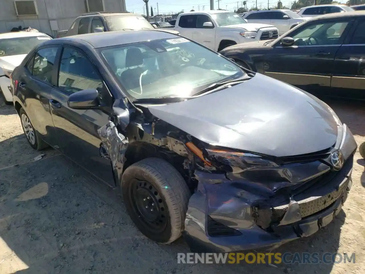 1 Photograph of a damaged car 5YFBURHE9KP933177 TOYOTA COROLLA 2019