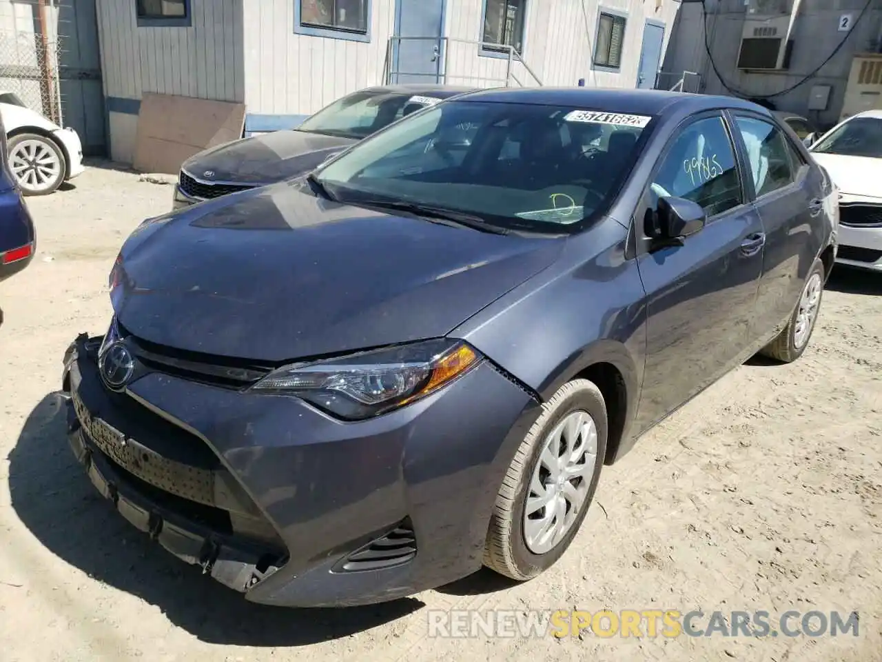 2 Photograph of a damaged car 5YFBURHE9KP933177 TOYOTA COROLLA 2019