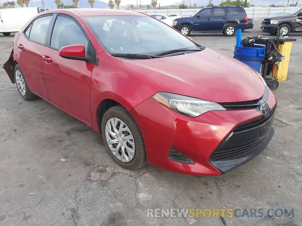 1 Photograph of a damaged car 5YFBURHE9KP933390 TOYOTA COROLLA 2019