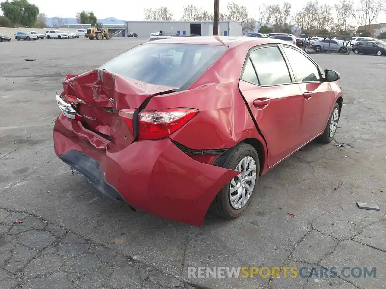 4 Photograph of a damaged car 5YFBURHE9KP933390 TOYOTA COROLLA 2019