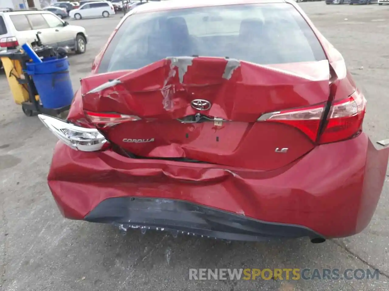 9 Photograph of a damaged car 5YFBURHE9KP933390 TOYOTA COROLLA 2019