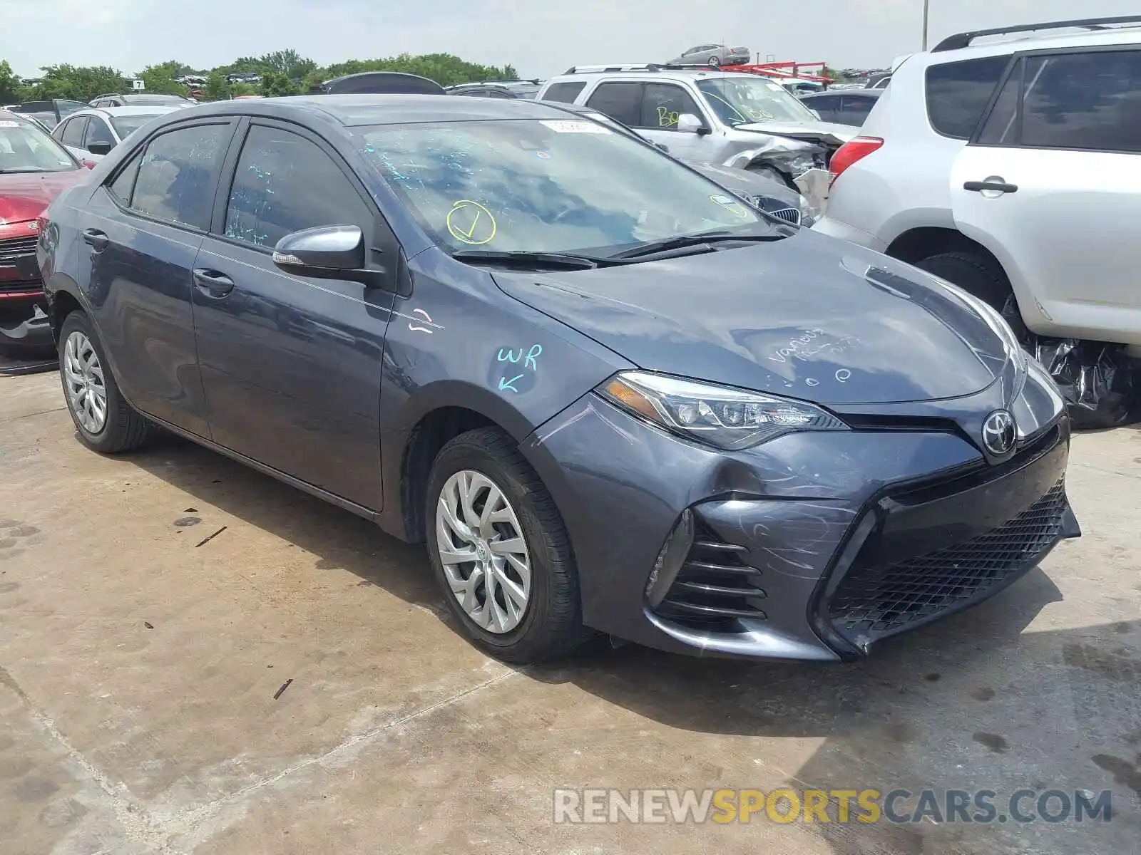 1 Photograph of a damaged car 5YFBURHE9KP933471 TOYOTA COROLLA 2019