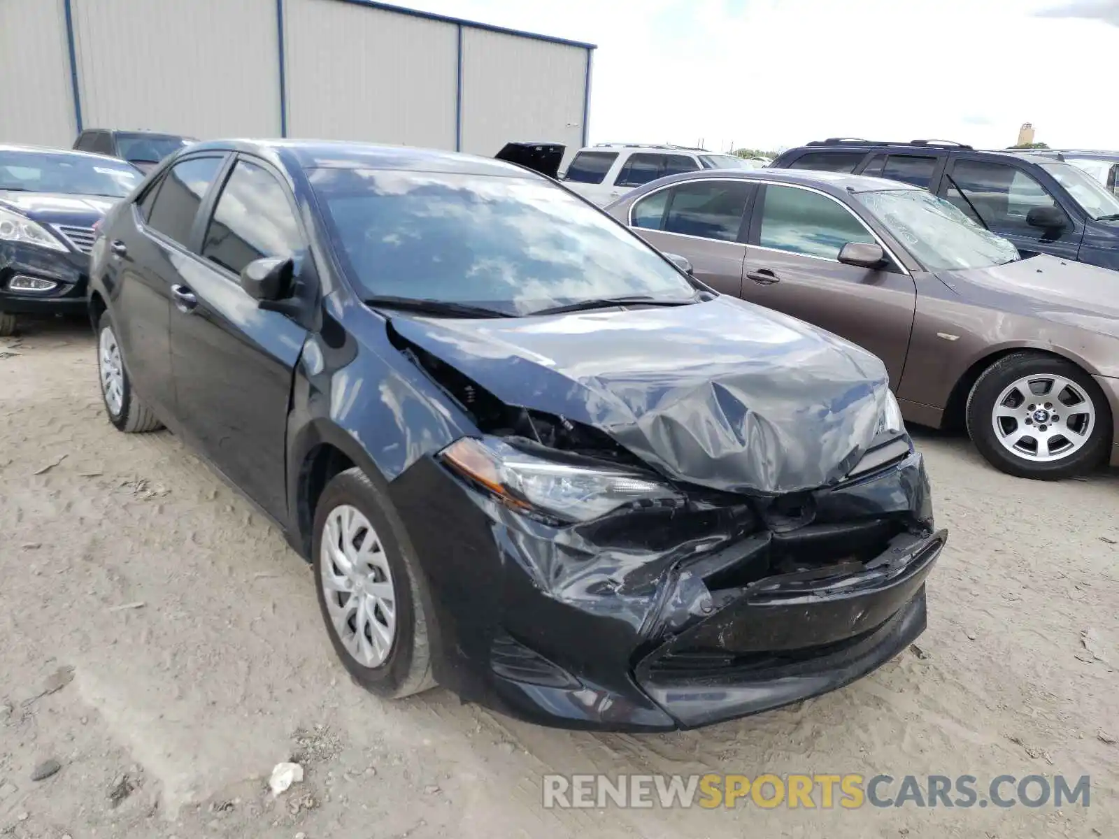 1 Photograph of a damaged car 5YFBURHE9KP933857 TOYOTA COROLLA 2019