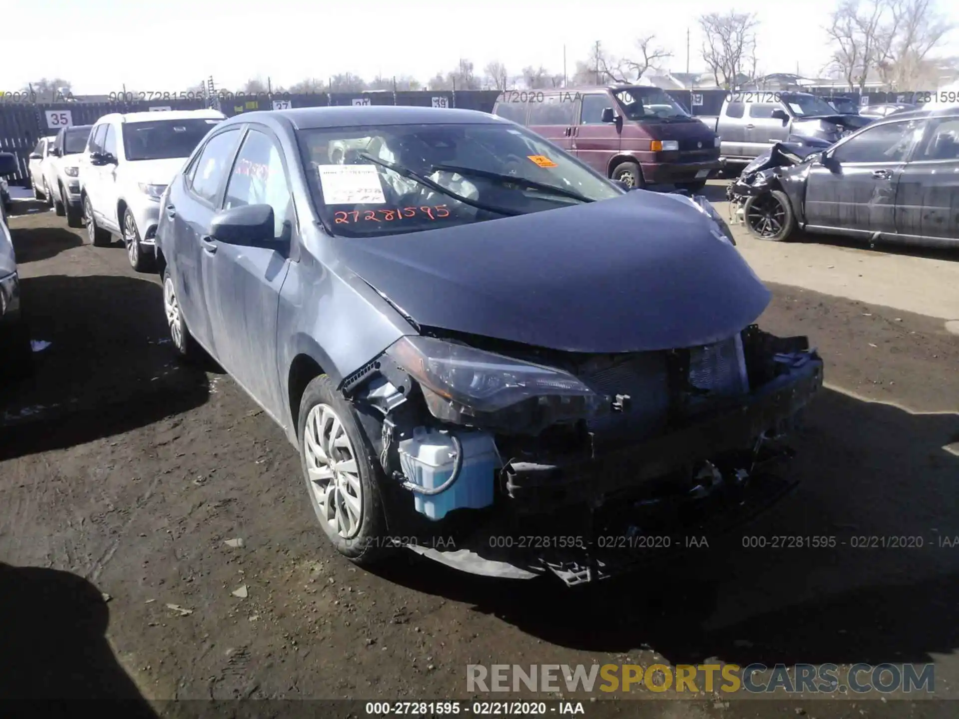 1 Photograph of a damaged car 5YFBURHE9KP933969 TOYOTA COROLLA 2019