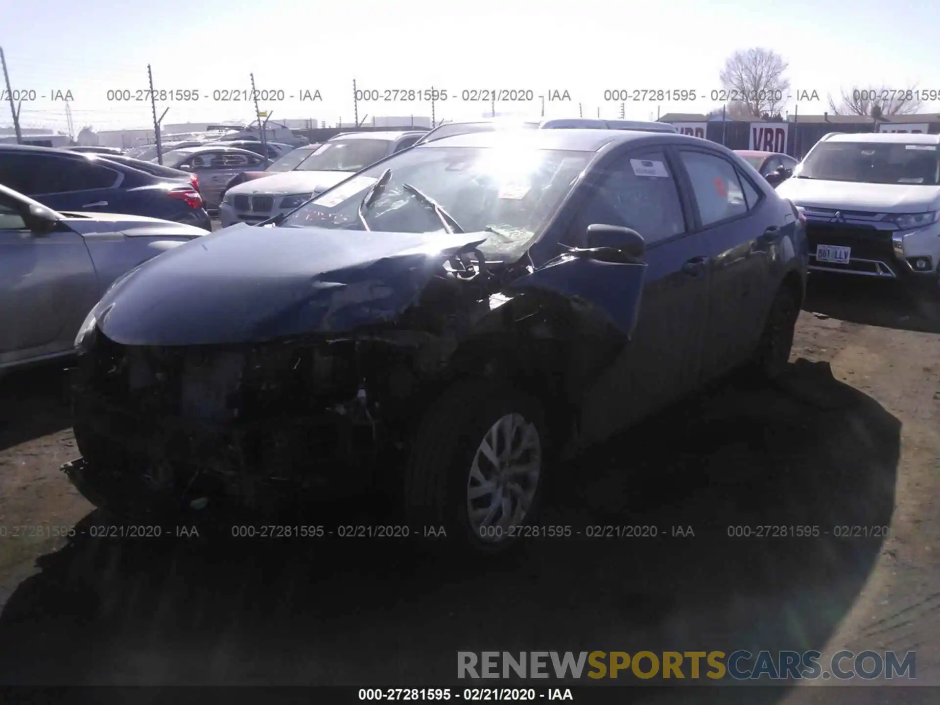 2 Photograph of a damaged car 5YFBURHE9KP933969 TOYOTA COROLLA 2019