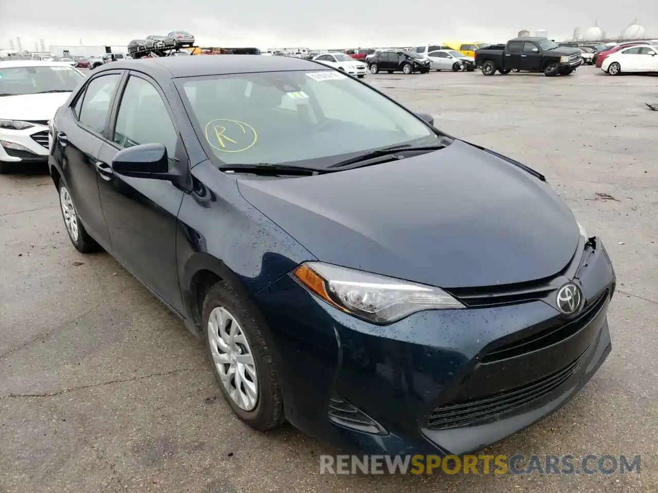 1 Photograph of a damaged car 5YFBURHE9KP934166 TOYOTA COROLLA 2019