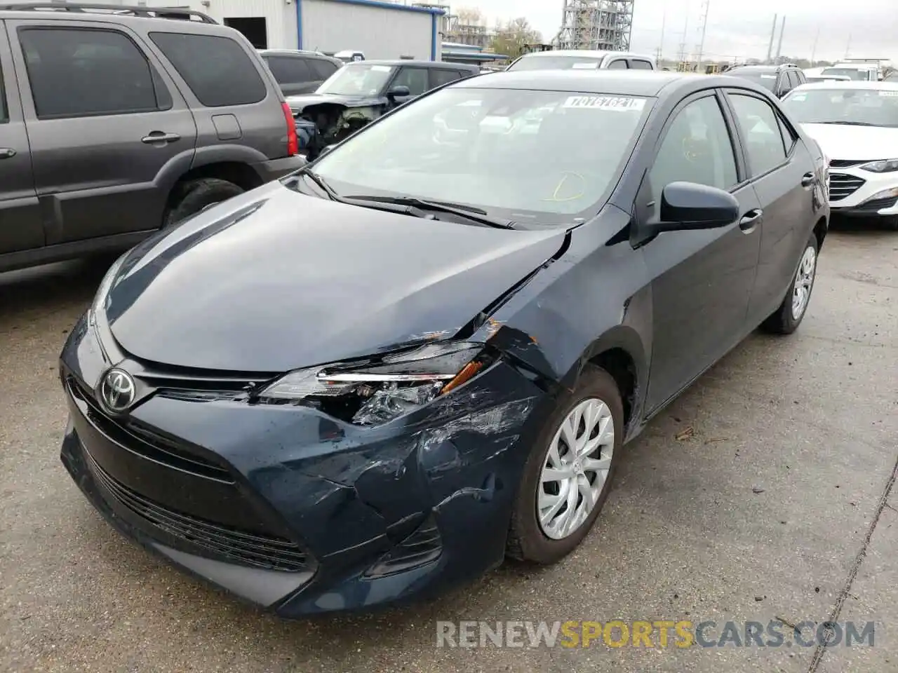 2 Photograph of a damaged car 5YFBURHE9KP934166 TOYOTA COROLLA 2019