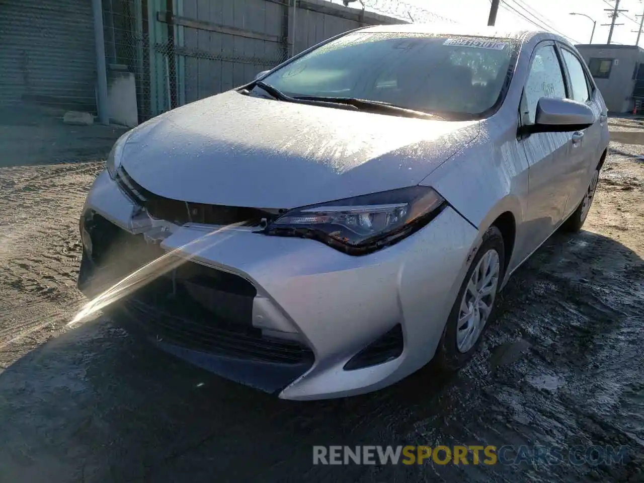 2 Photograph of a damaged car 5YFBURHE9KP935026 TOYOTA COROLLA 2019