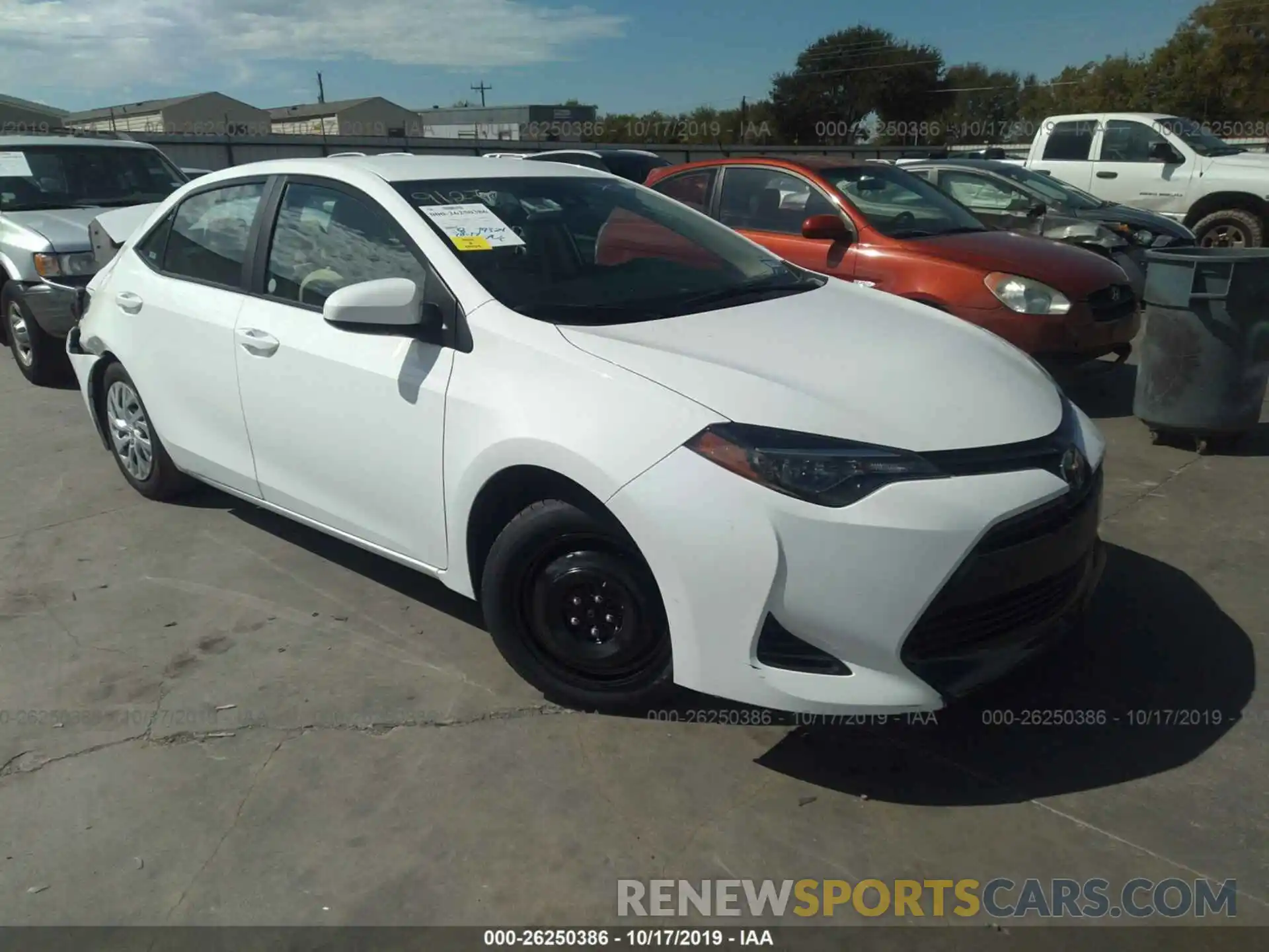 1 Photograph of a damaged car 5YFBURHE9KP935074 TOYOTA COROLLA 2019