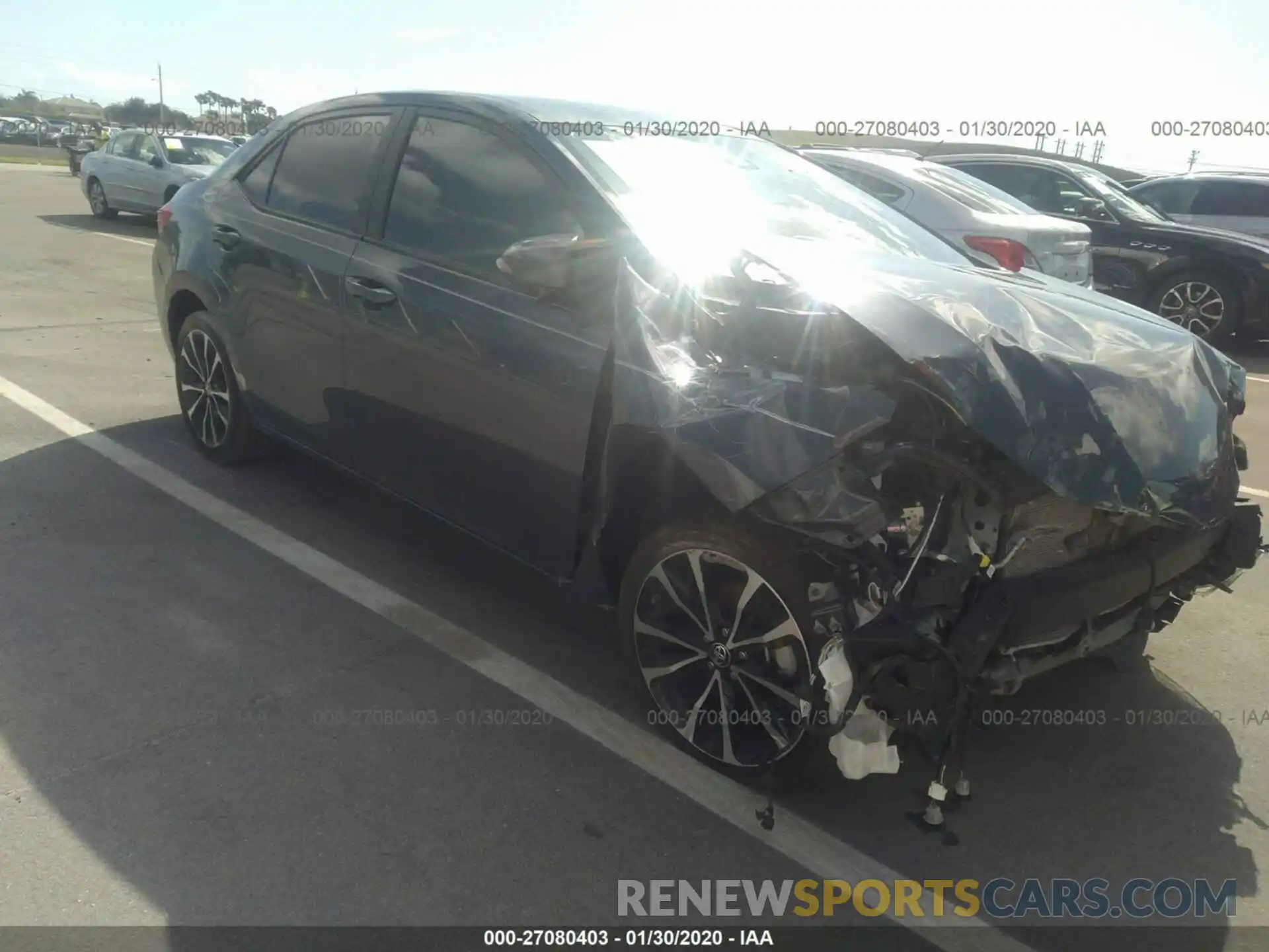 1 Photograph of a damaged car 5YFBURHE9KP935379 TOYOTA COROLLA 2019