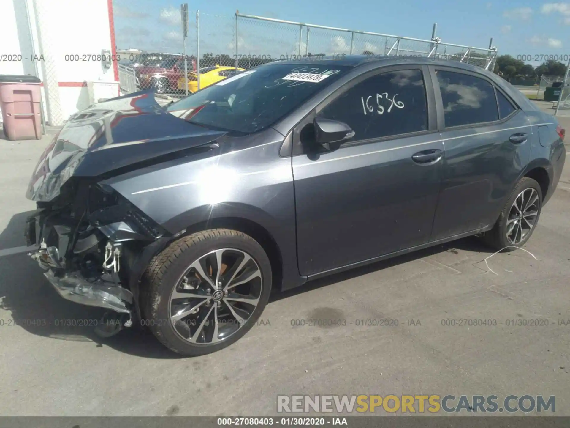 2 Photograph of a damaged car 5YFBURHE9KP935379 TOYOTA COROLLA 2019