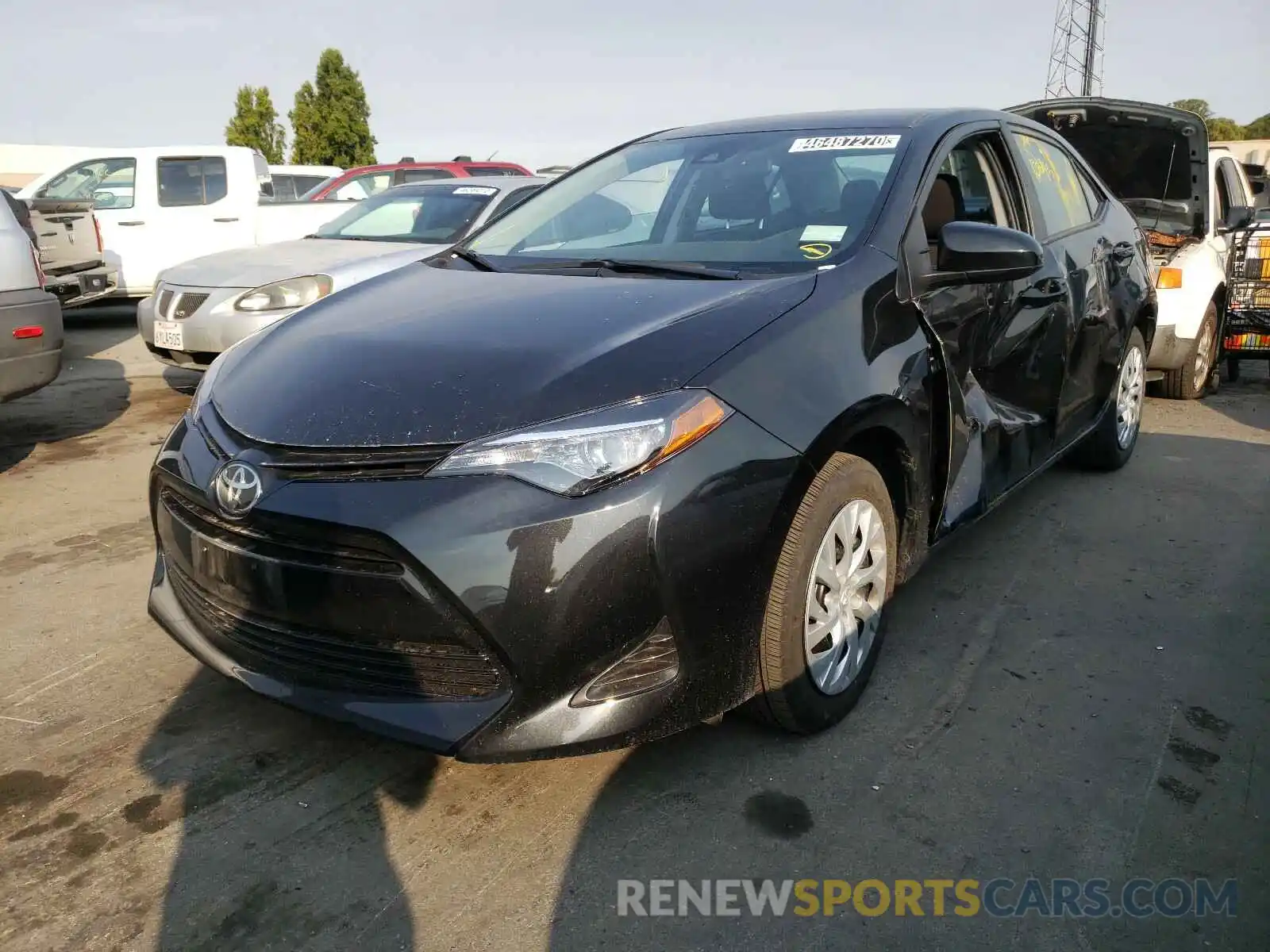 2 Photograph of a damaged car 5YFBURHE9KP935530 TOYOTA COROLLA 2019