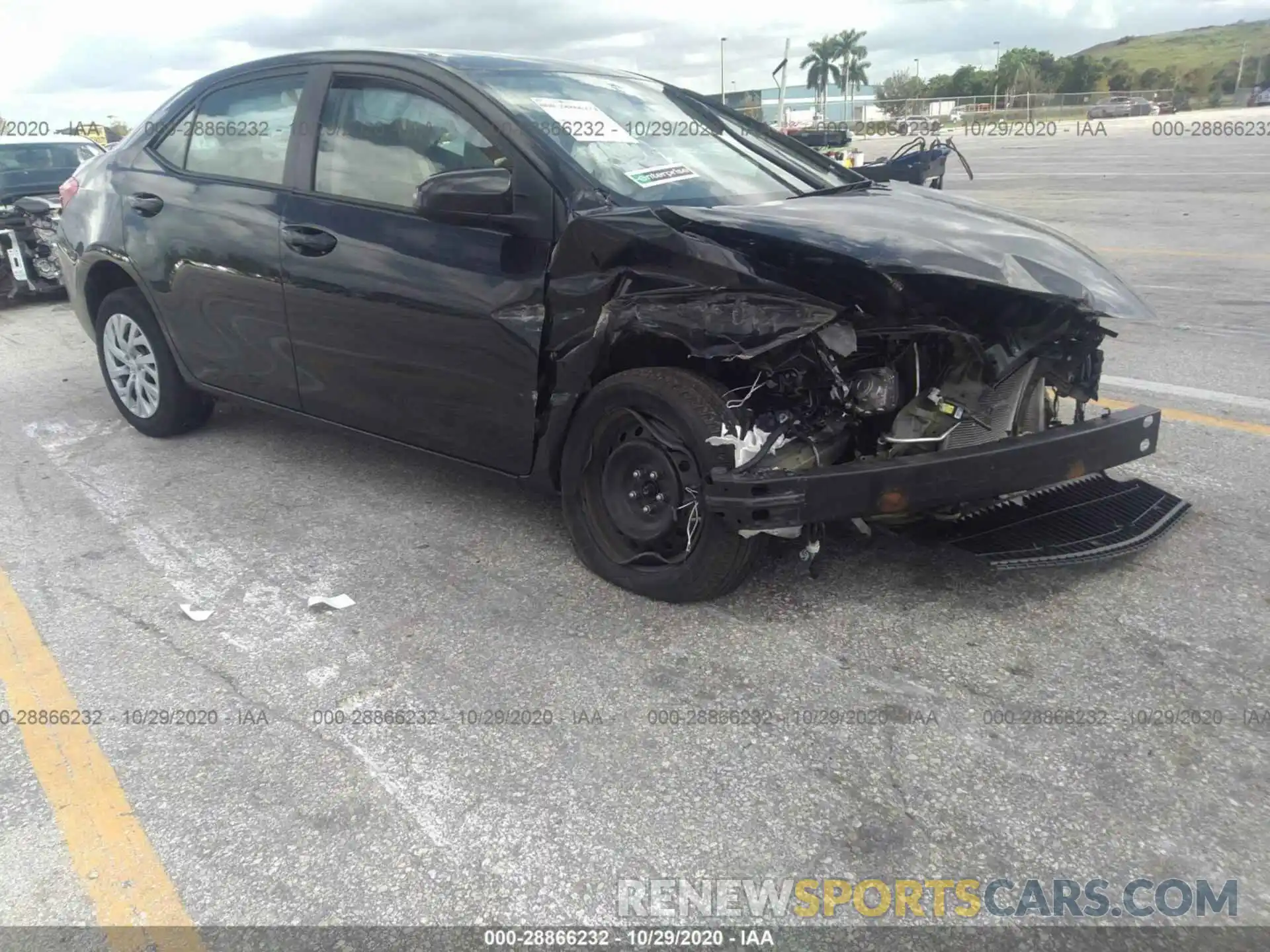 1 Photograph of a damaged car 5YFBURHE9KP935818 TOYOTA COROLLA 2019