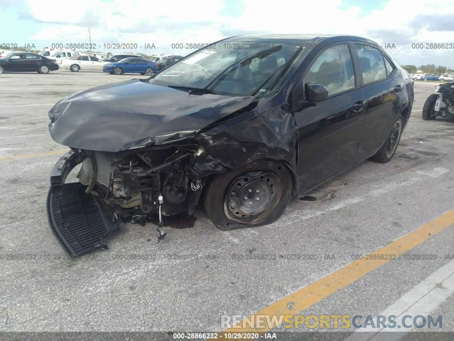 2 Photograph of a damaged car 5YFBURHE9KP935818 TOYOTA COROLLA 2019