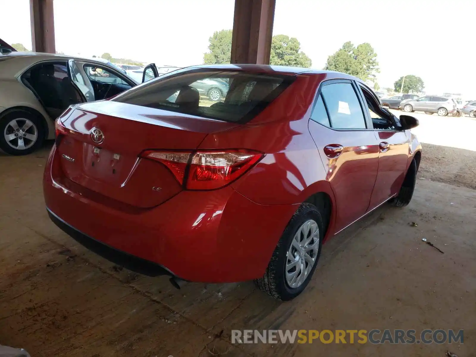 4 Photograph of a damaged car 5YFBURHE9KP935950 TOYOTA COROLLA 2019