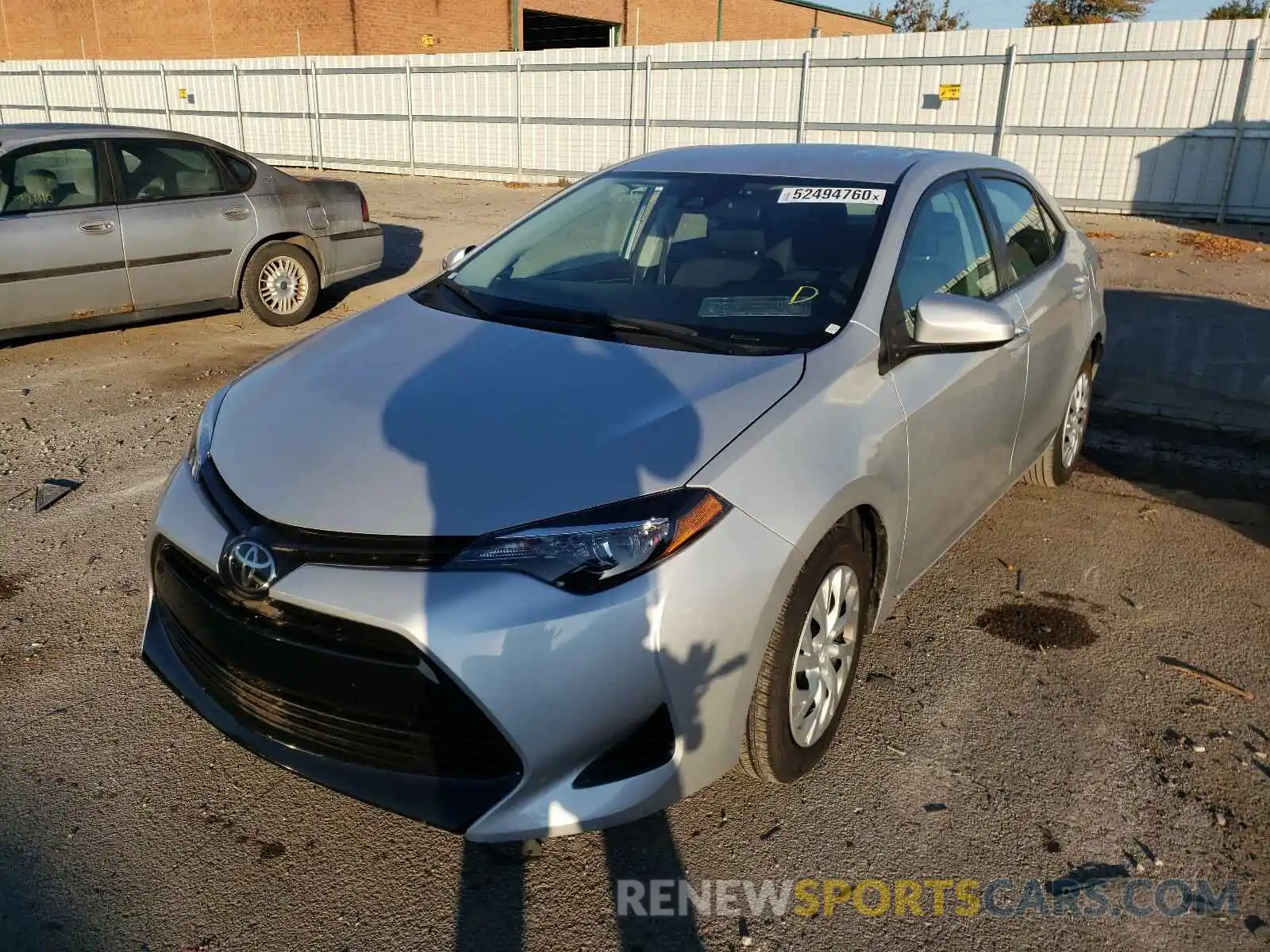 2 Photograph of a damaged car 5YFBURHE9KP936029 TOYOTA COROLLA 2019