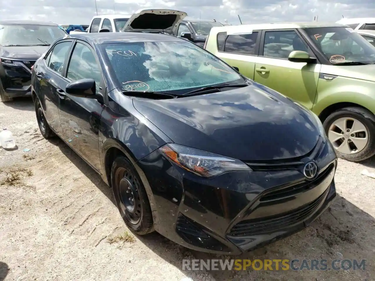 1 Photograph of a damaged car 5YFBURHE9KP936032 TOYOTA COROLLA 2019