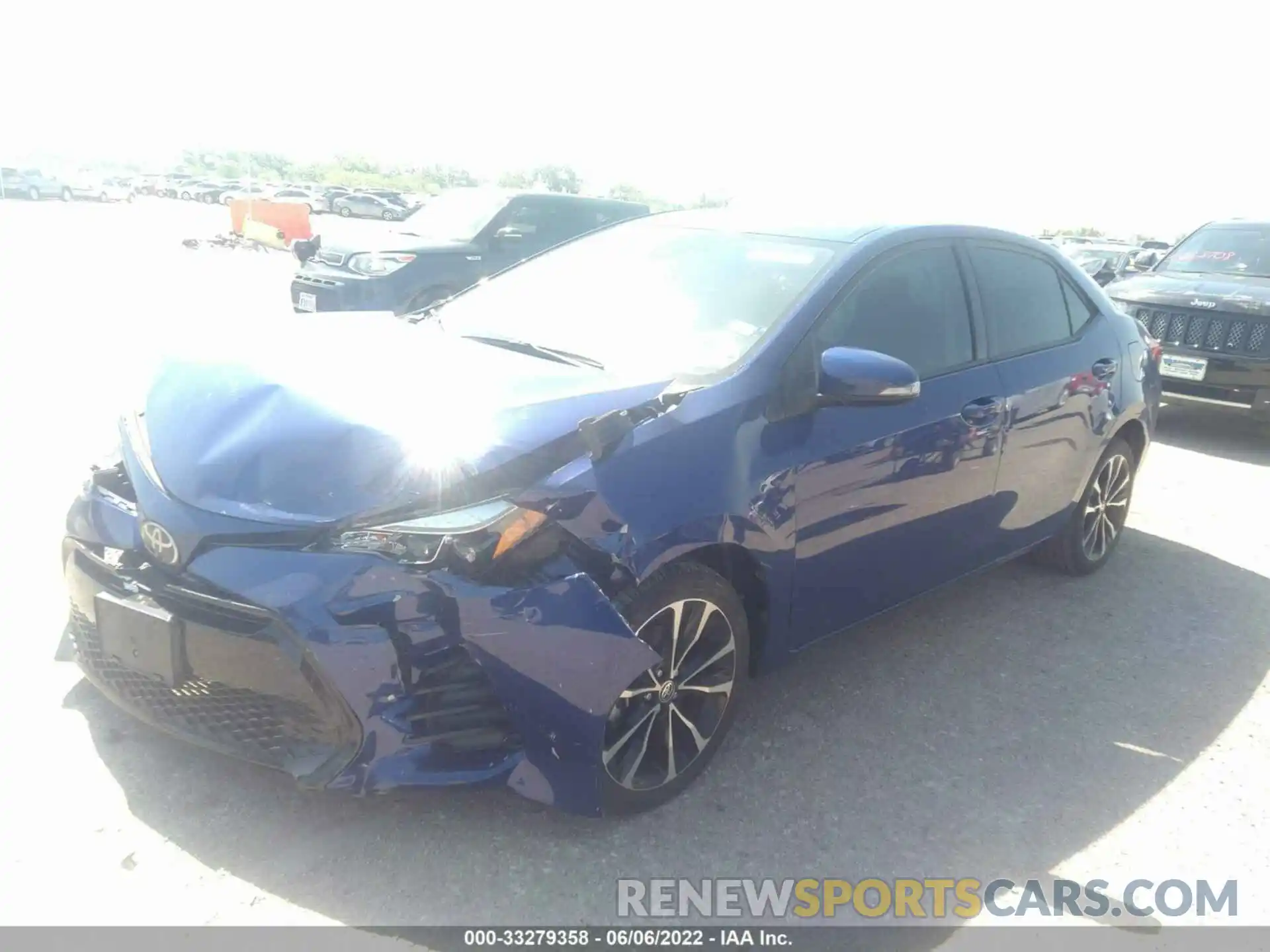 2 Photograph of a damaged car 5YFBURHE9KP936581 TOYOTA COROLLA 2019