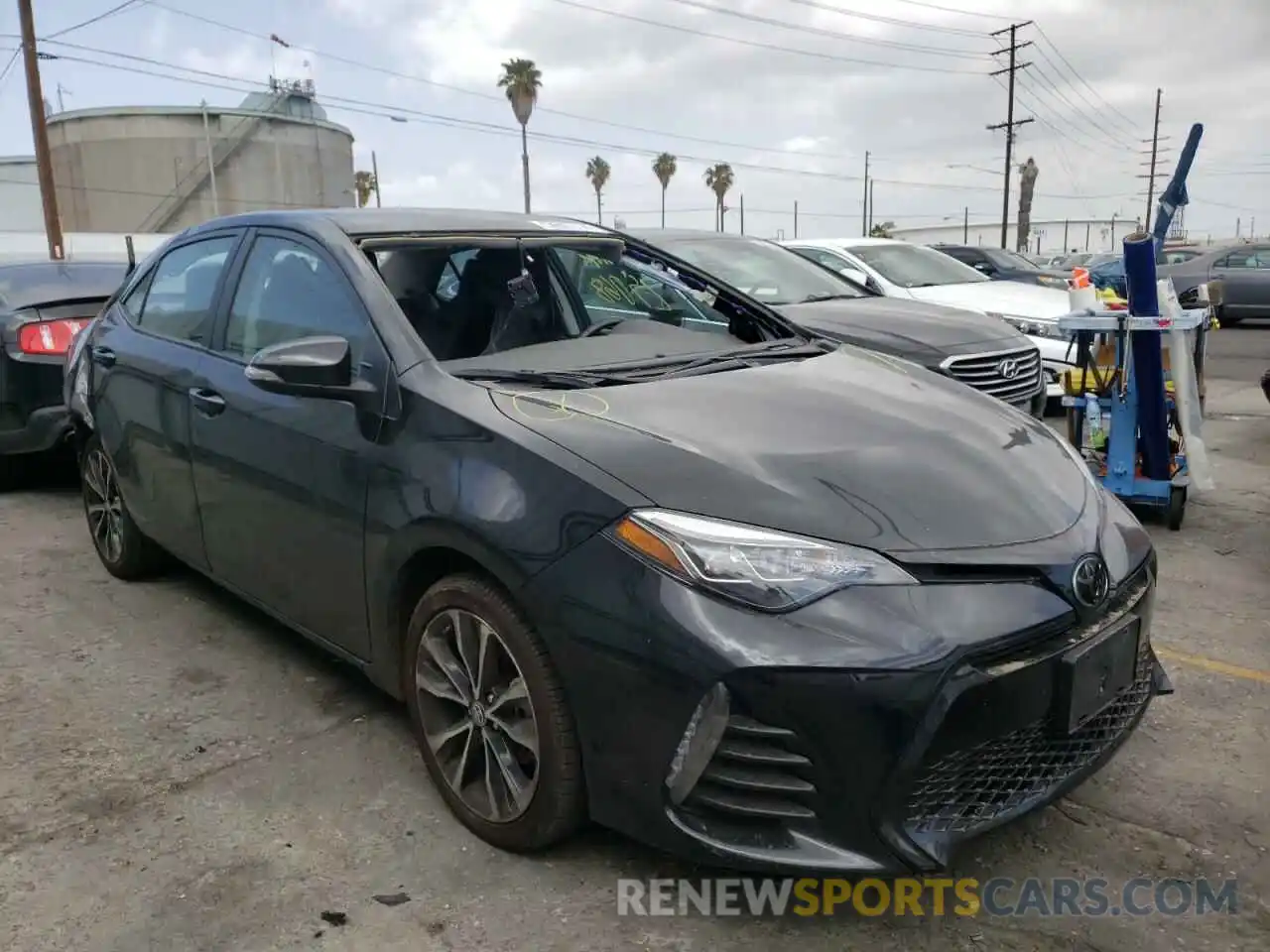 1 Photograph of a damaged car 5YFBURHE9KP936600 TOYOTA COROLLA 2019