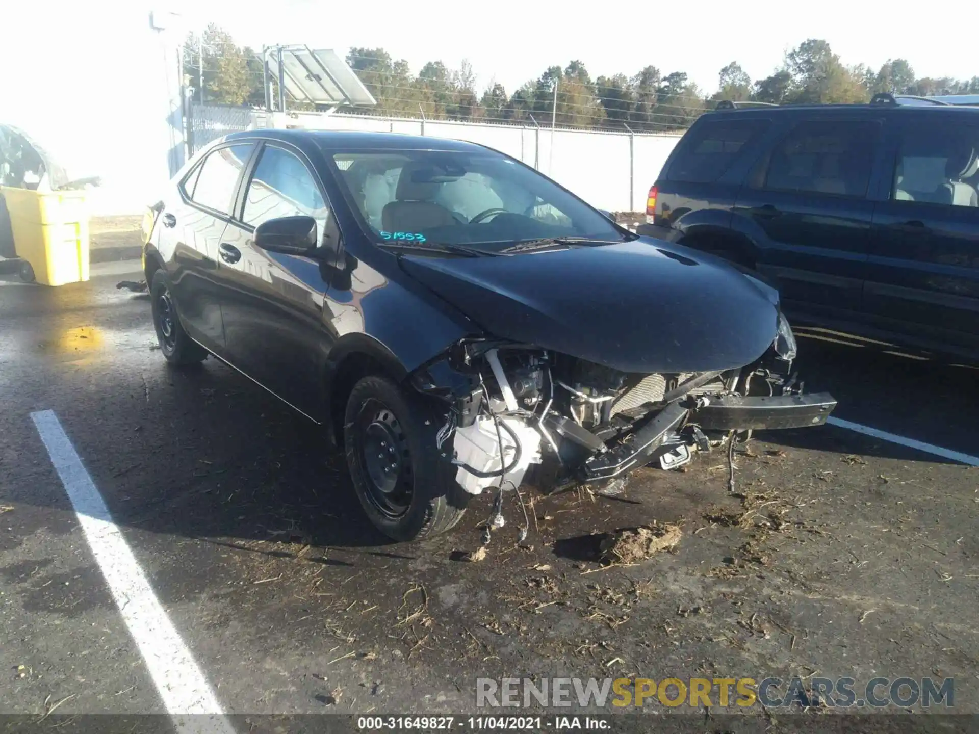 1 Photograph of a damaged car 5YFBURHE9KP936712 TOYOTA COROLLA 2019