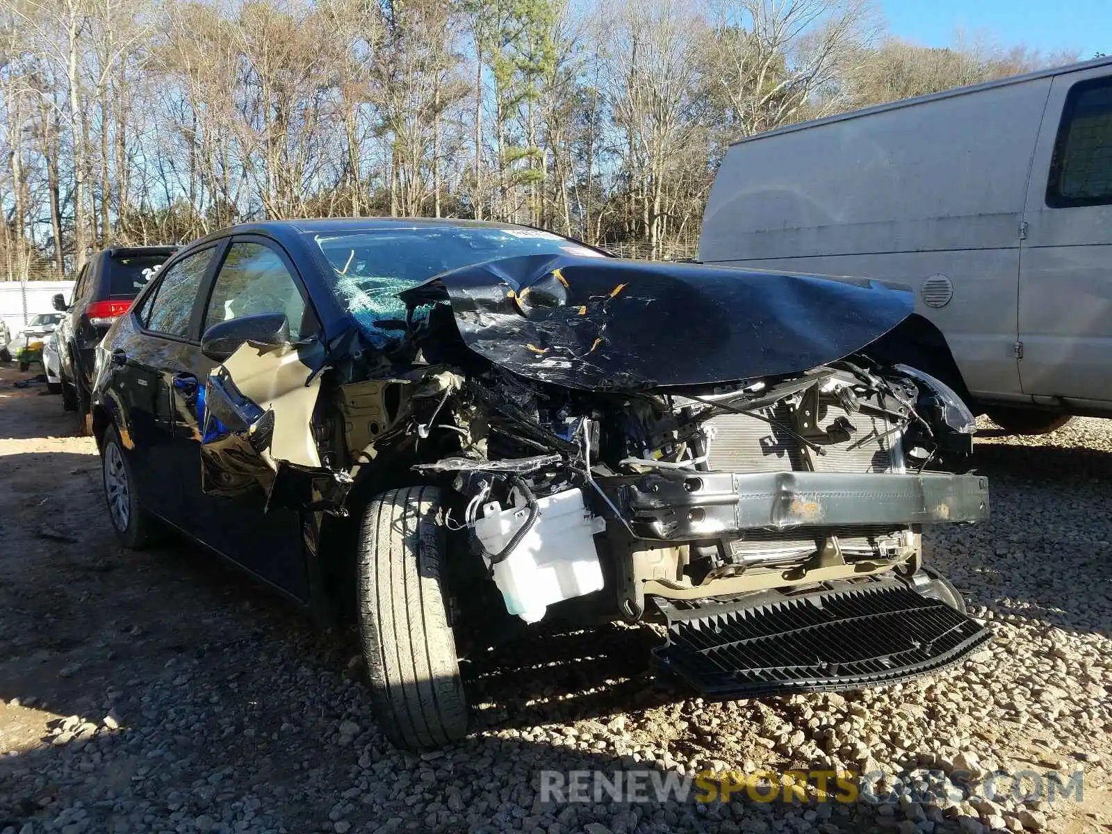 1 Photograph of a damaged car 5YFBURHE9KP937018 TOYOTA COROLLA 2019