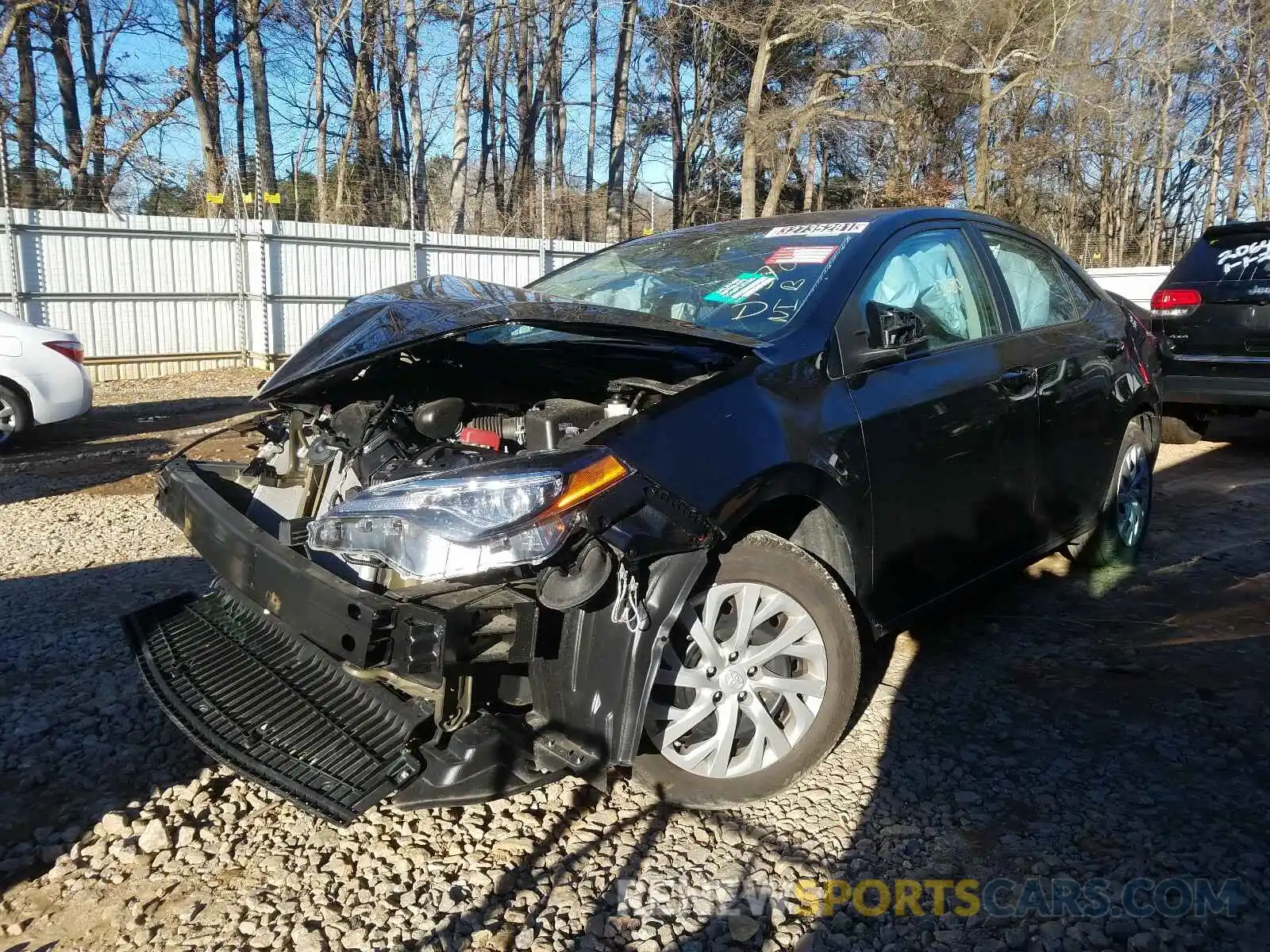 2 Photograph of a damaged car 5YFBURHE9KP937018 TOYOTA COROLLA 2019