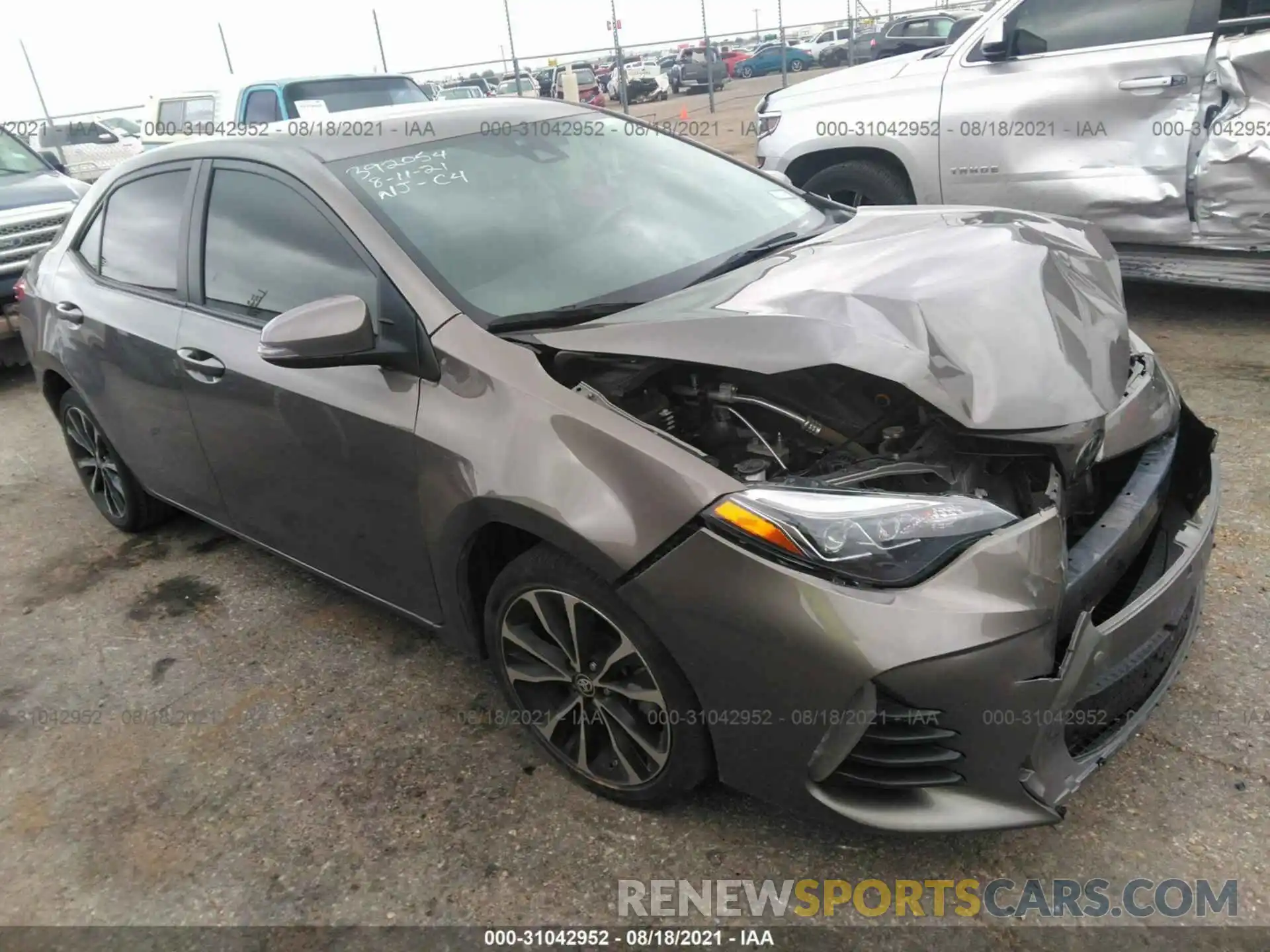 1 Photograph of a damaged car 5YFBURHE9KP937181 TOYOTA COROLLA 2019