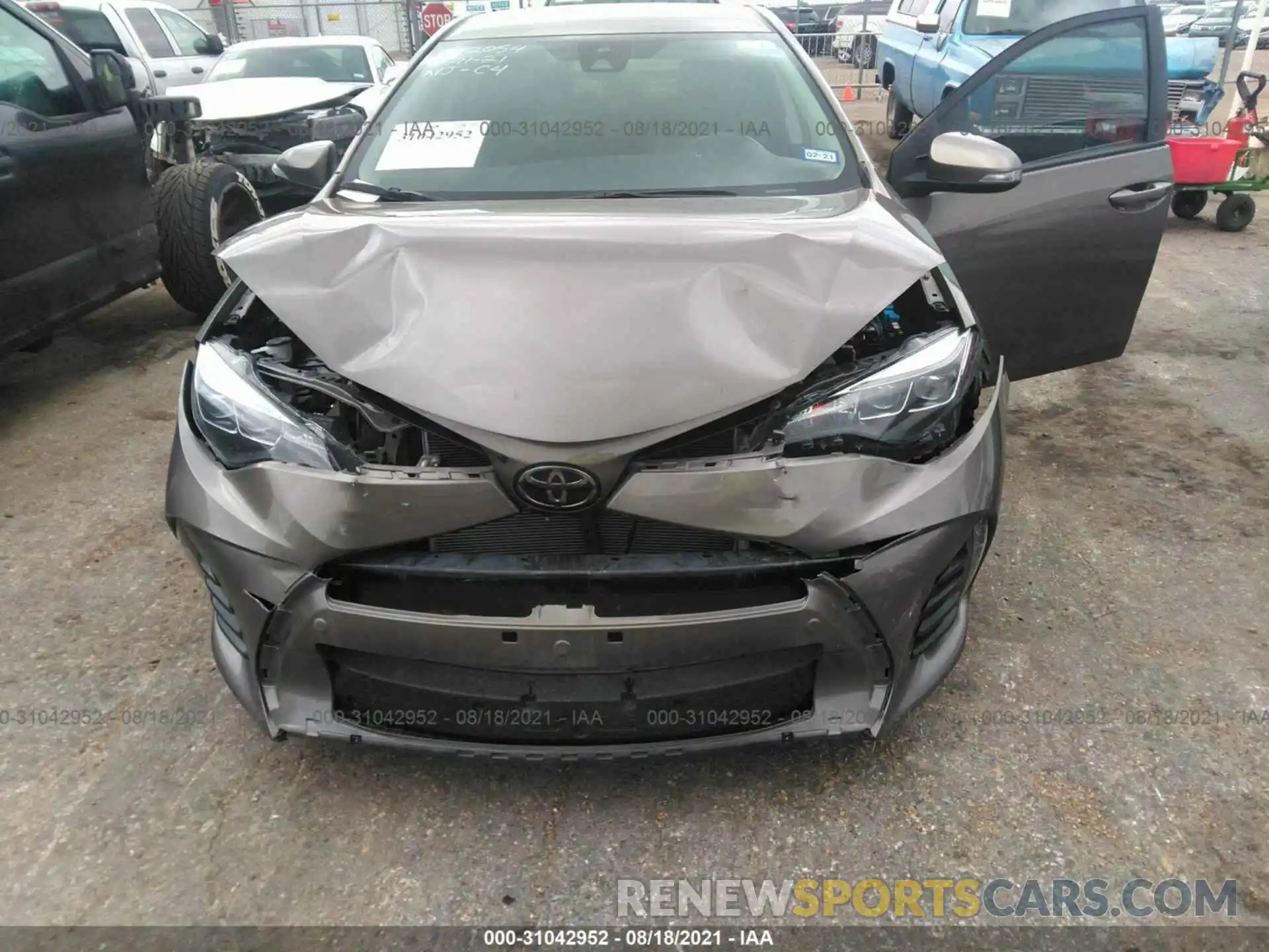 6 Photograph of a damaged car 5YFBURHE9KP937181 TOYOTA COROLLA 2019