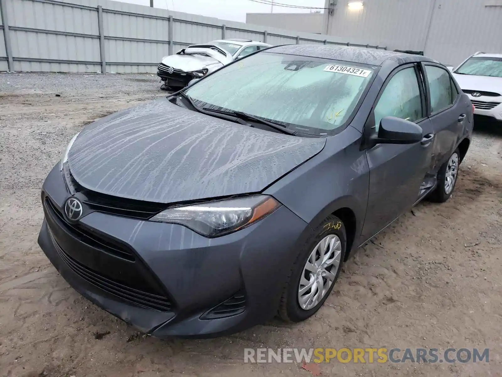 2 Photograph of a damaged car 5YFBURHE9KP937634 TOYOTA COROLLA 2019