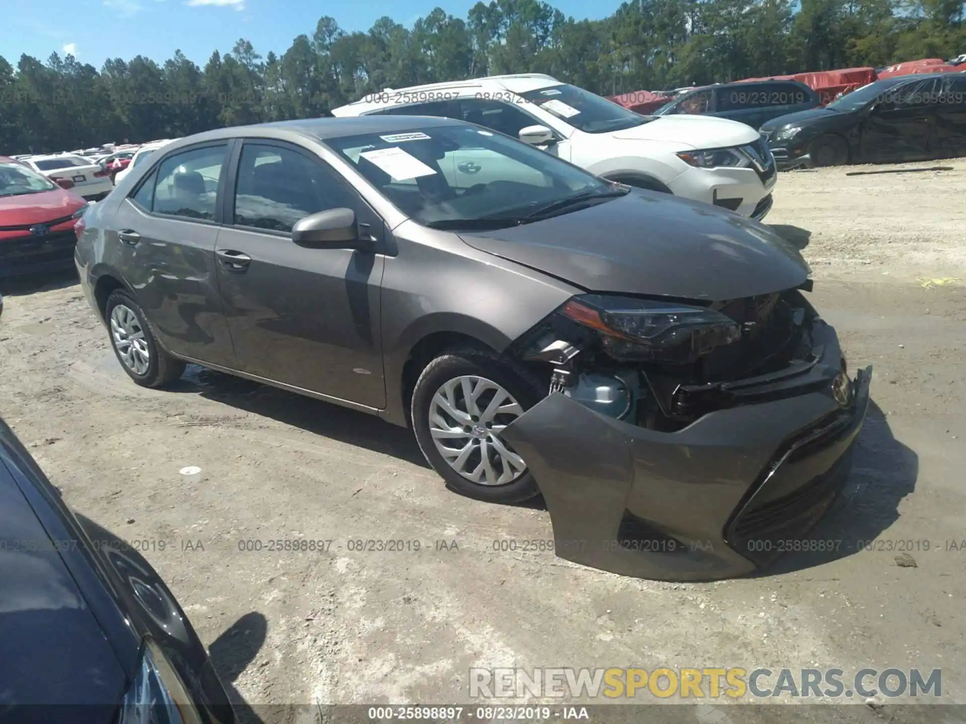 1 Photograph of a damaged car 5YFBURHE9KP937651 TOYOTA COROLLA 2019